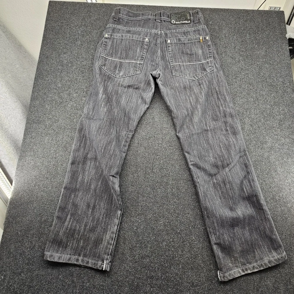 Vintage South Pole Pants Mens 32 Dark Wash Black Grunge Emo Skate Jeans